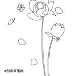 flower simple drawing