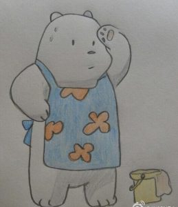 simple drawing of bear